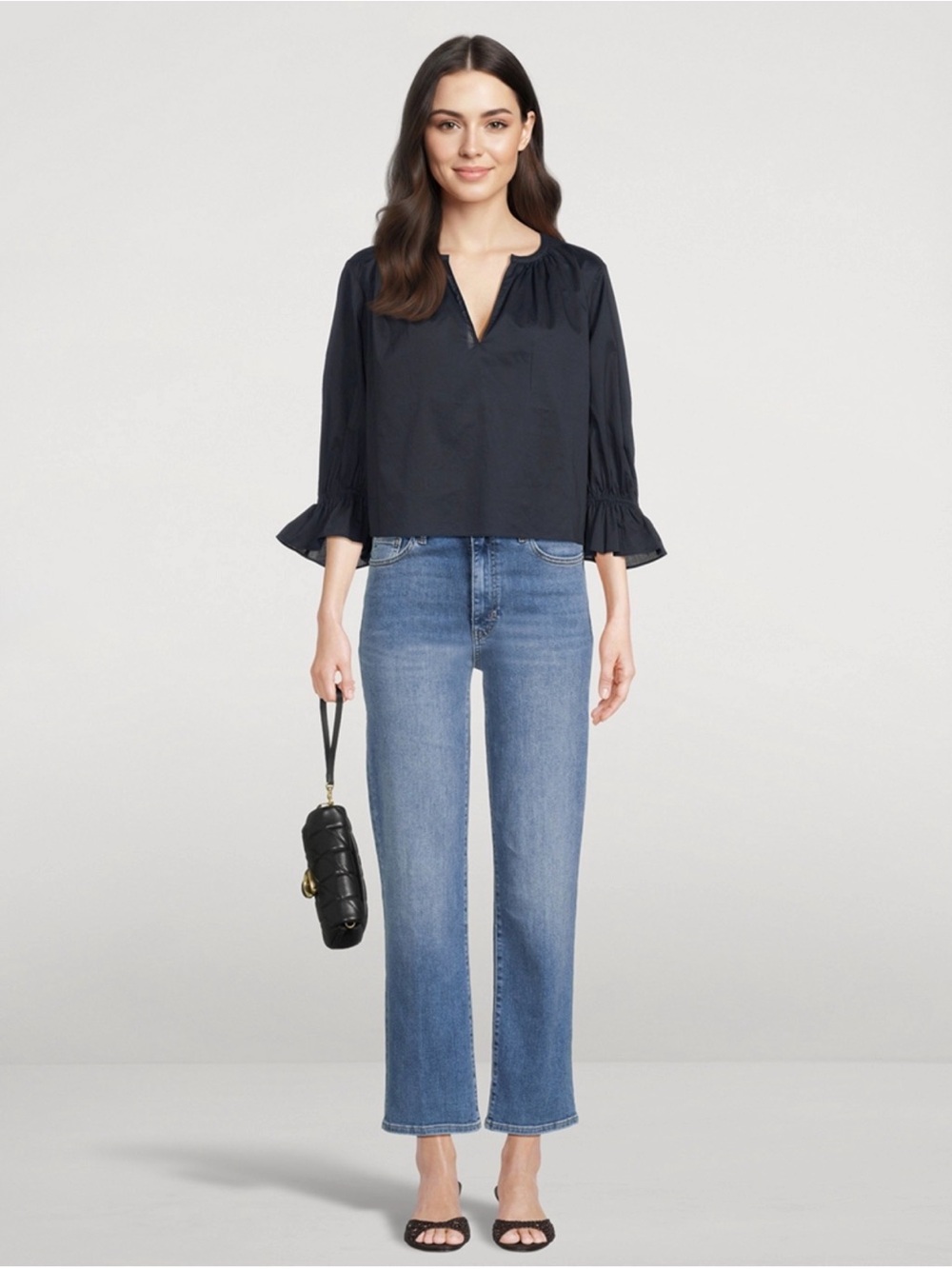 FRAME Le Sleek Straight Jean in Flip